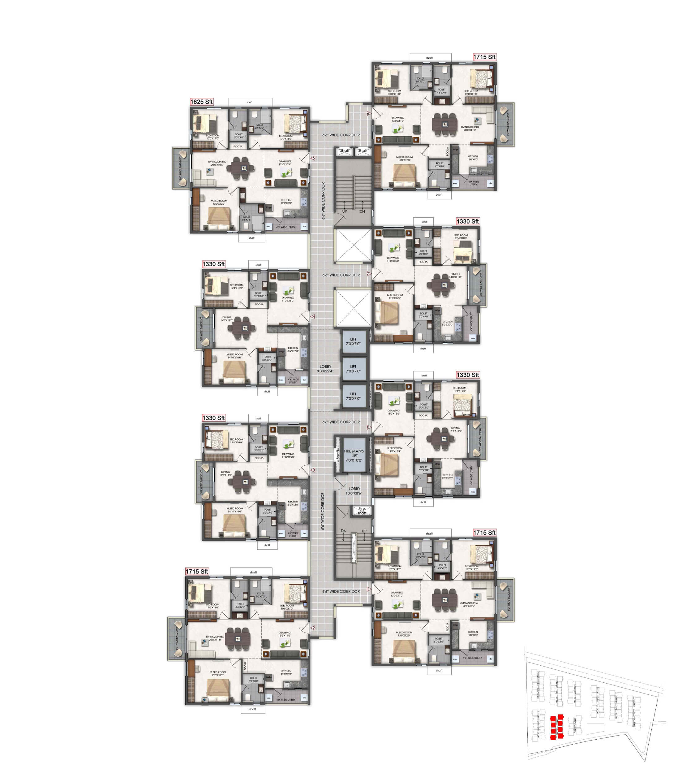 Aspire-Ameya-Block-E-Typical-Floor-Plan