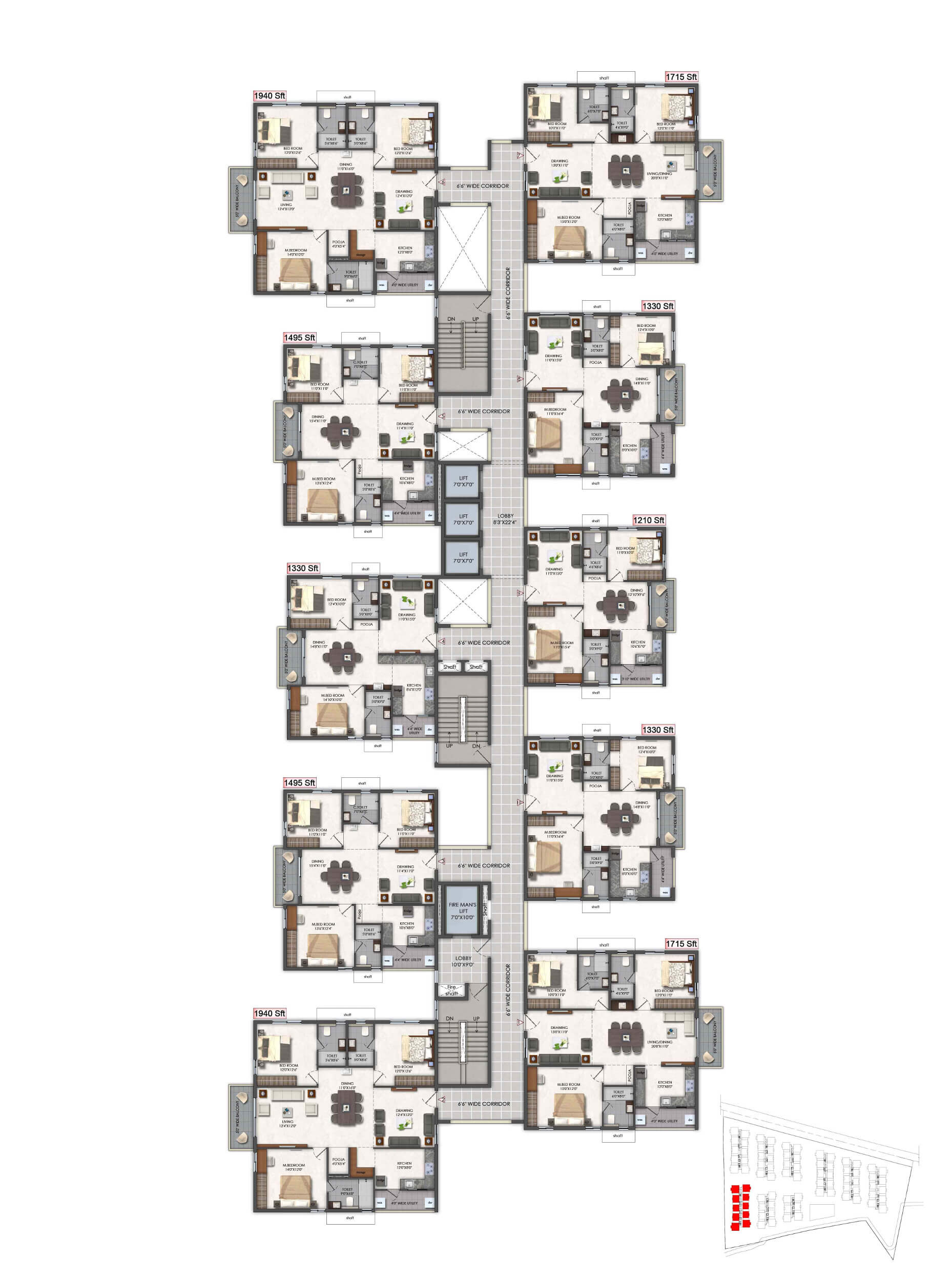 Aspire-Ameya-Block-F-Typical-Floor-Plan